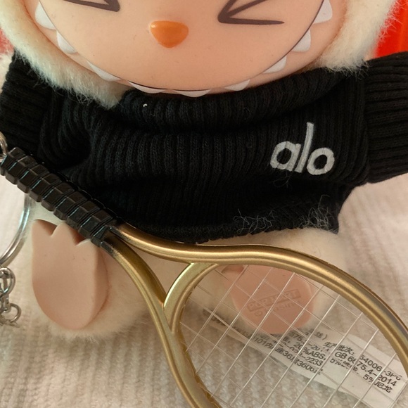 LABUBU Black Tennis Outfit , tennis rack and ball CUTE!! NO DOLL - Picture 3 of 7